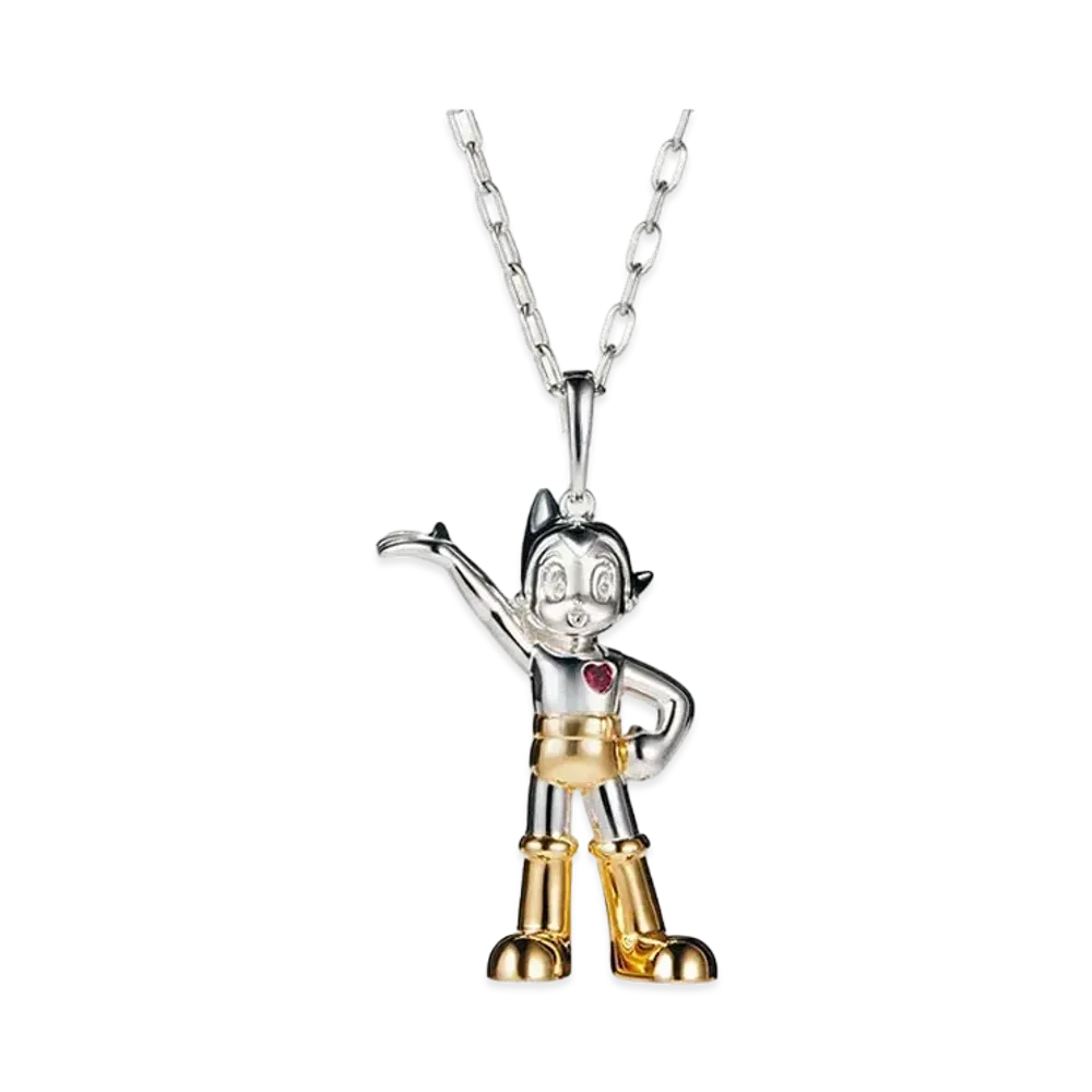 AMBUSH × ASTRO BOY NECKLACE "Silver Gold"