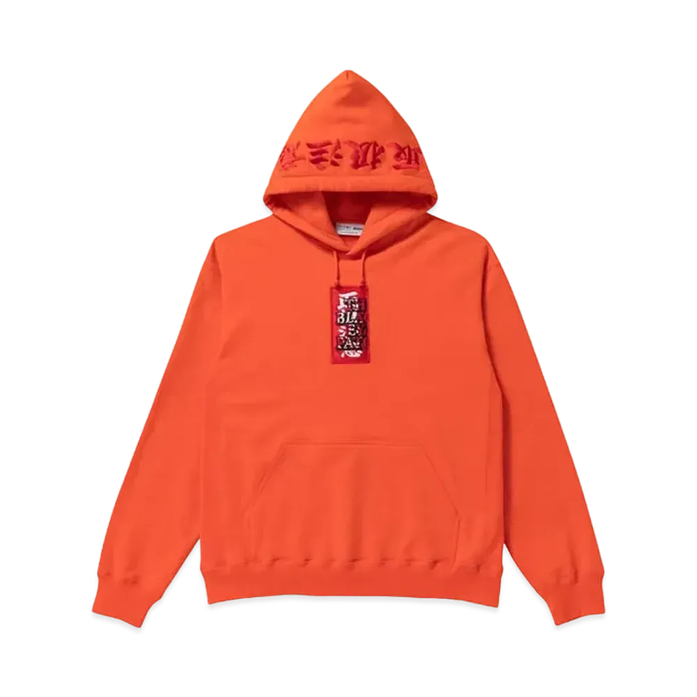 BlackEyePatch HANDLE WITH CARE LABEL HOODIE "Orange"