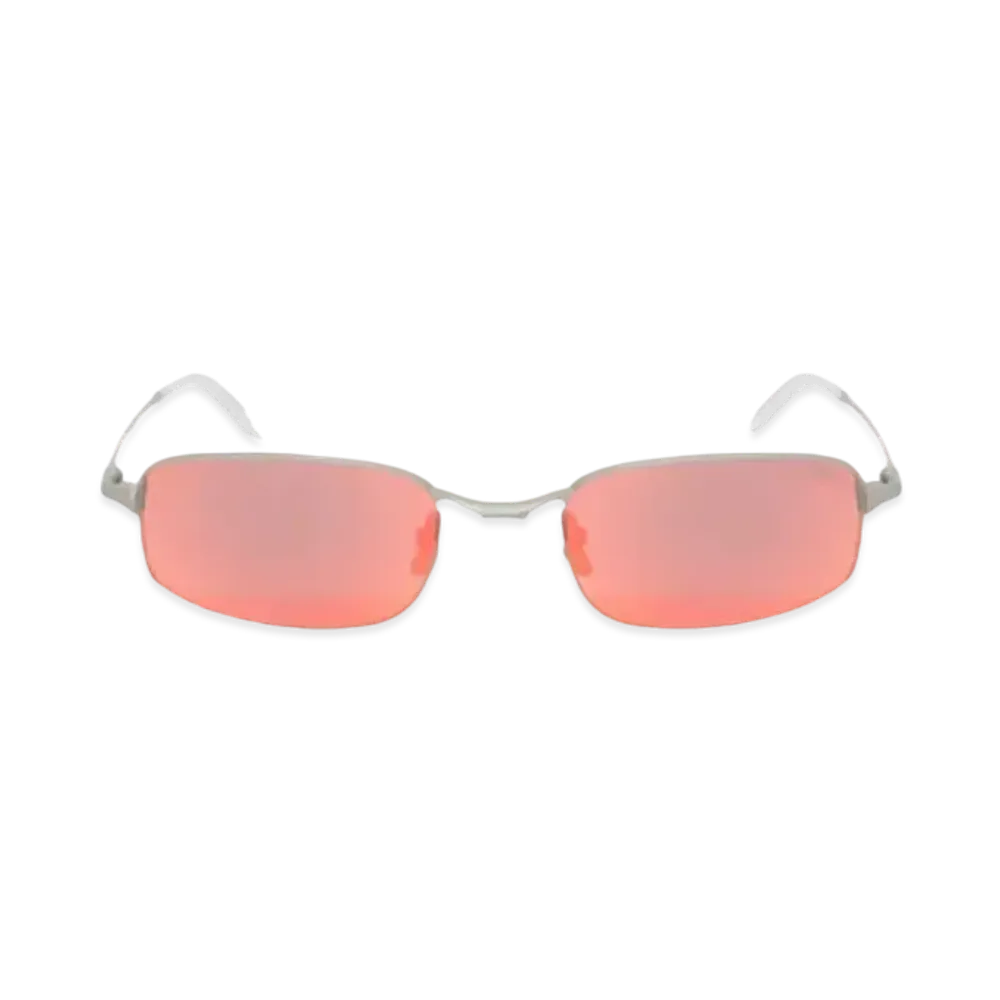 Stussy Simon Sunglasses "Matte Silver/Sunflare Mirror"