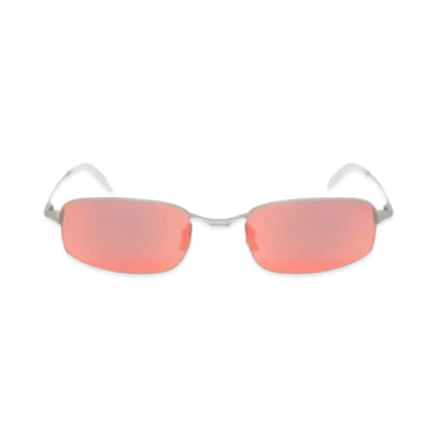 Stussy Simon Sunglasses "Matte Silver/Sunflare Mirror"