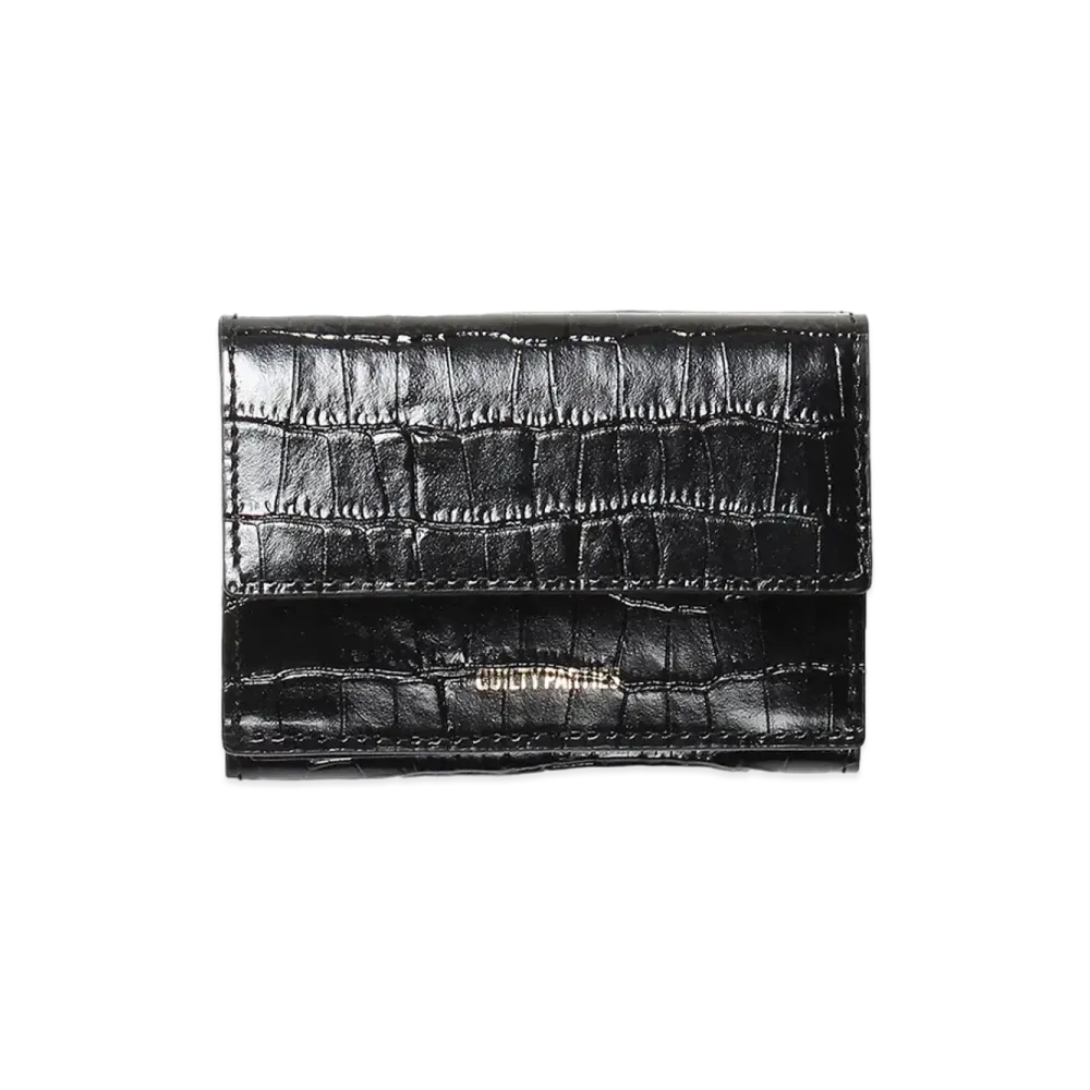 WACKO MARIA Speak Easy / Emboss Leather Mini Wallet "Crocodile"