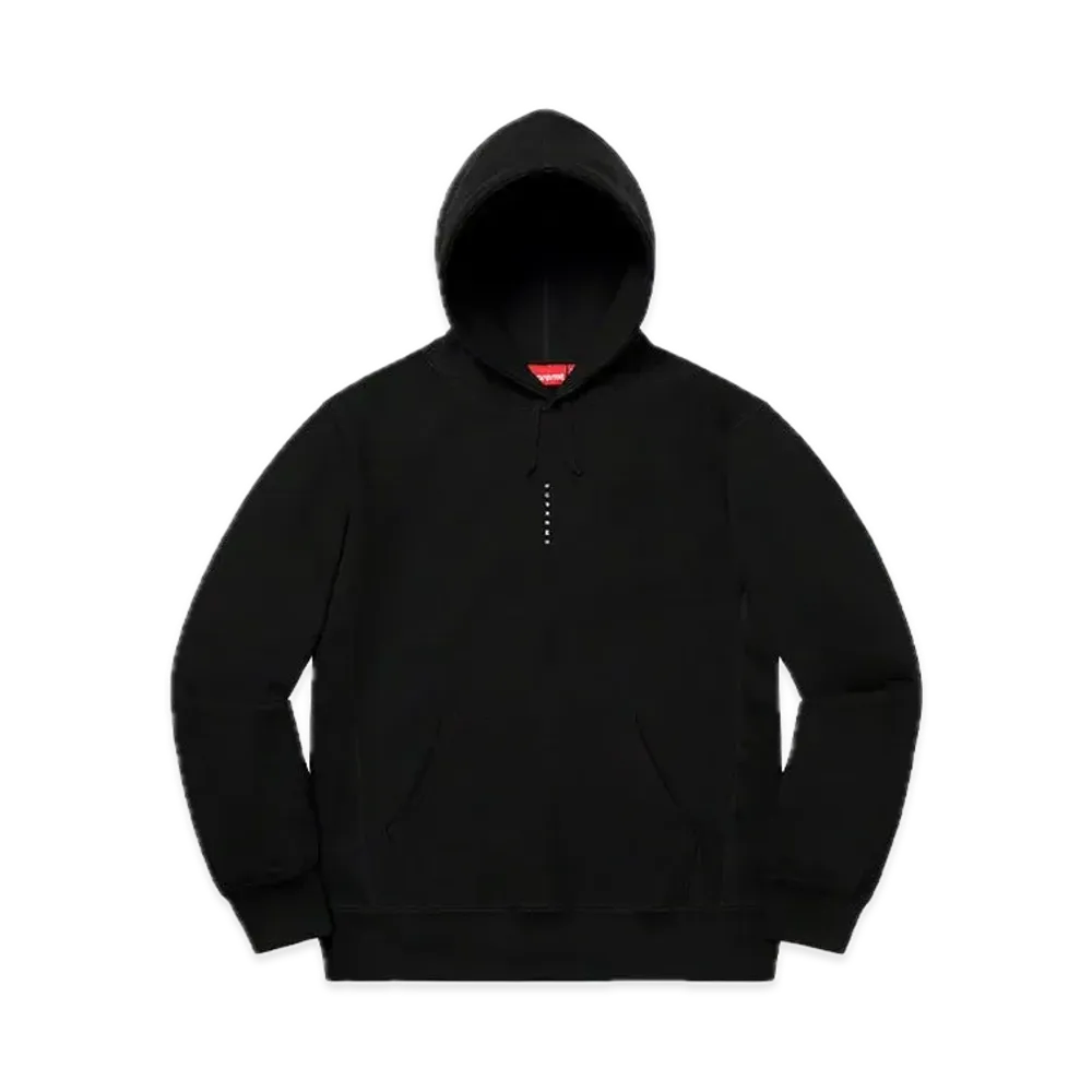 Supreme Micro Logo Hooded Sweatshirt "Black"
