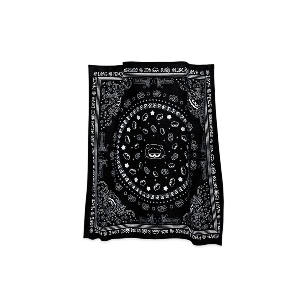 G-DRAGON ZO&FRIENDS Scarf "Black"