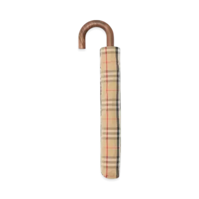 Burberry Check Folding Umbrella "Archive Beige"