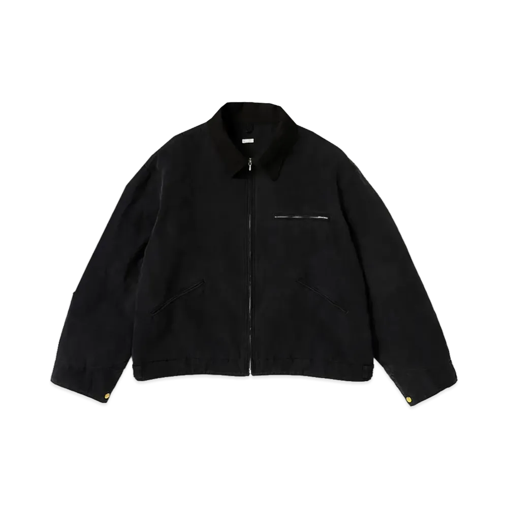 A.PRESSE Vintage Silk Cotton Detroit Jacket "Black"