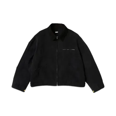 A.PRESSE Vintage Silk Cotton Detroit Jacket "Black"