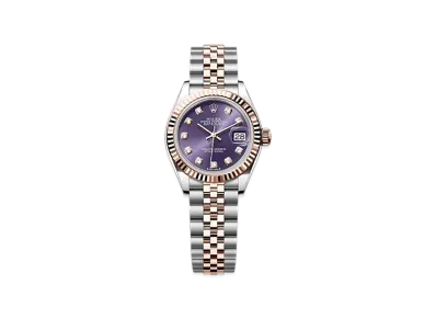ROLEX Lady-Datejust 28mm Oystersteel & Everose Gold 279171 "Aubergine"