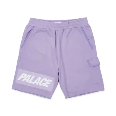 PALACE GIANT WOVEN LABEL SHORTS "Lilac"