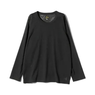 Needles L/S U Neck Tee Poly Mesh "Black"