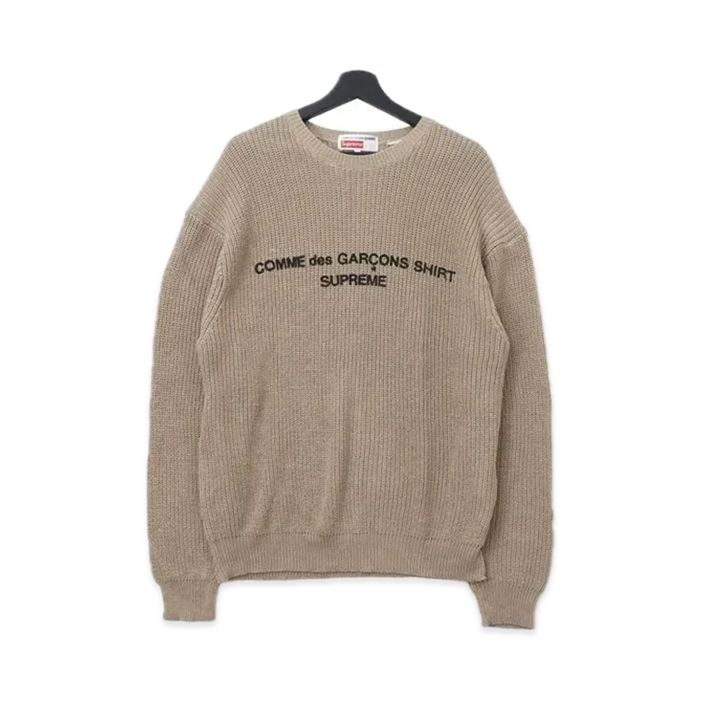 Supreme x COMME des GARCONS SHIRT Sweater "Tan"