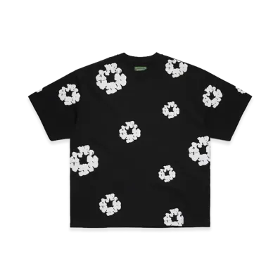 DENIM TEARS Cotton Wreath 2000s Tee "Black"