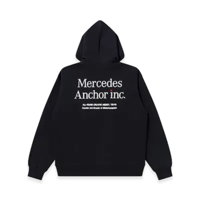 Mercedes Anchor inc. V-Day Logo Hoodie "Black"