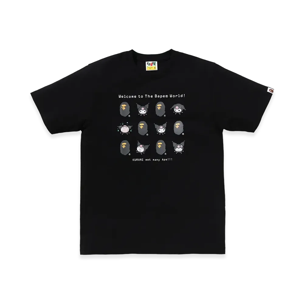 A BATHING APE x Kuromi Ladies Tee "Black"