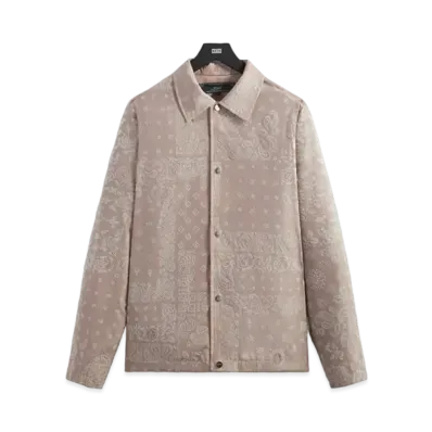 Kith Flocked Deconstructed Bandana Coaches Jacket "Morganite"