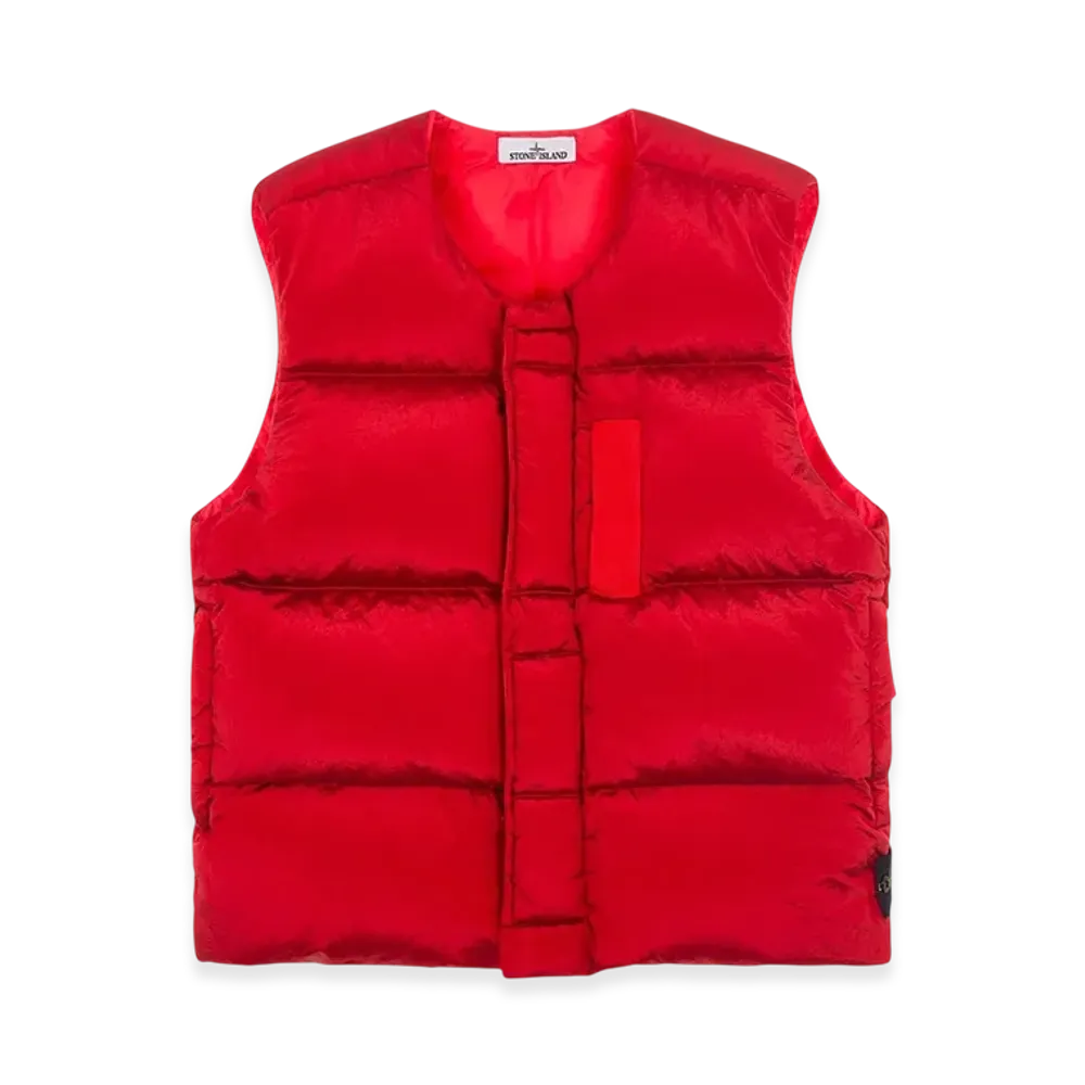 Stone Island G1019 Nylon Metal Econyl Regenerated Nylon Down Vest - 22FW "Red"