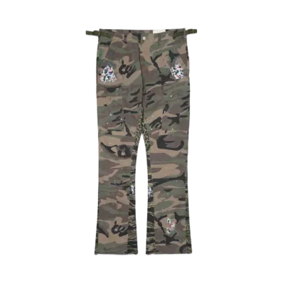 mnml CONTRAST BOOTCUT CARGO "WOODLAND CAMO"