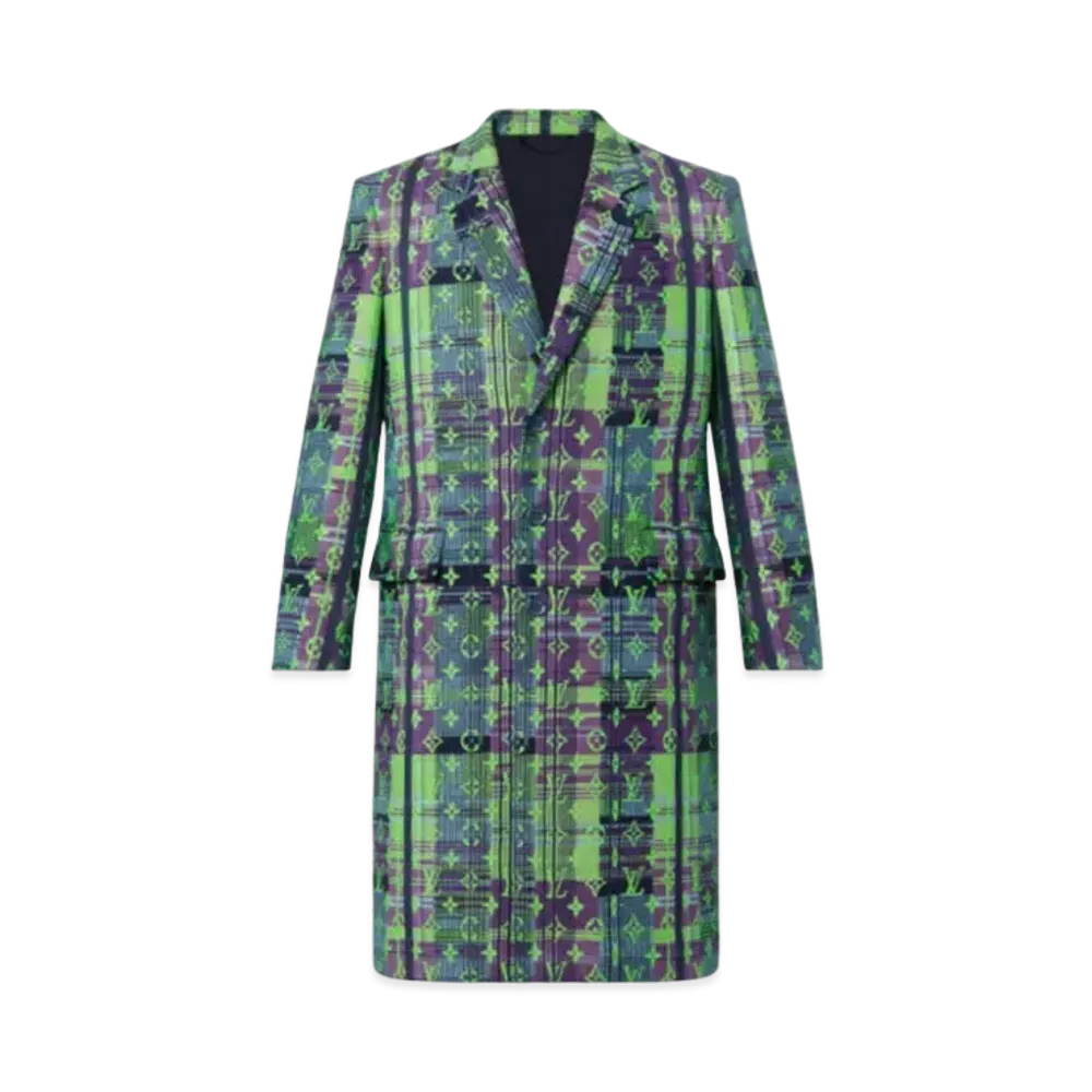 Louis Vuitton Monogram Neon Check Coat