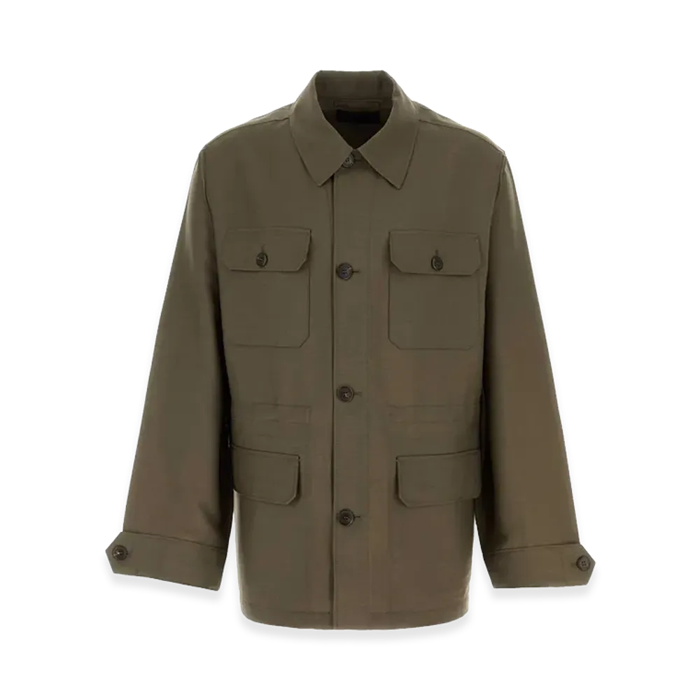 PRADA Mohair Blend Jacket "Green"