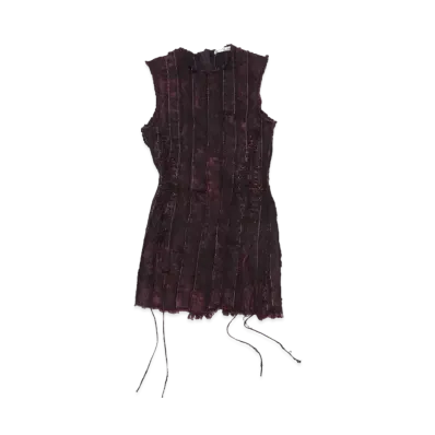 Acne Studios Denim Dress "Black/Wine Red"