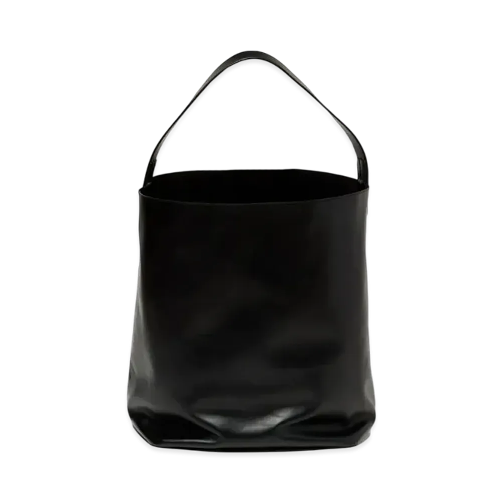 AURALEE Leather Big Shoulder Bag Made By Aeta "Black"