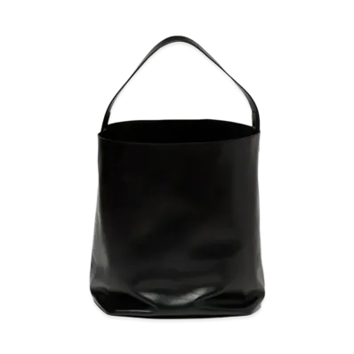 AURALEE Leather Big Shoulder Bag Made By Aeta "Black"