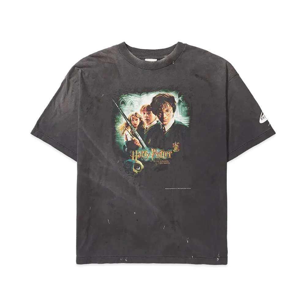 SAINT Mxxxxxx x Harry Potter HP SS Tee Chamber Of Secrets "Black"