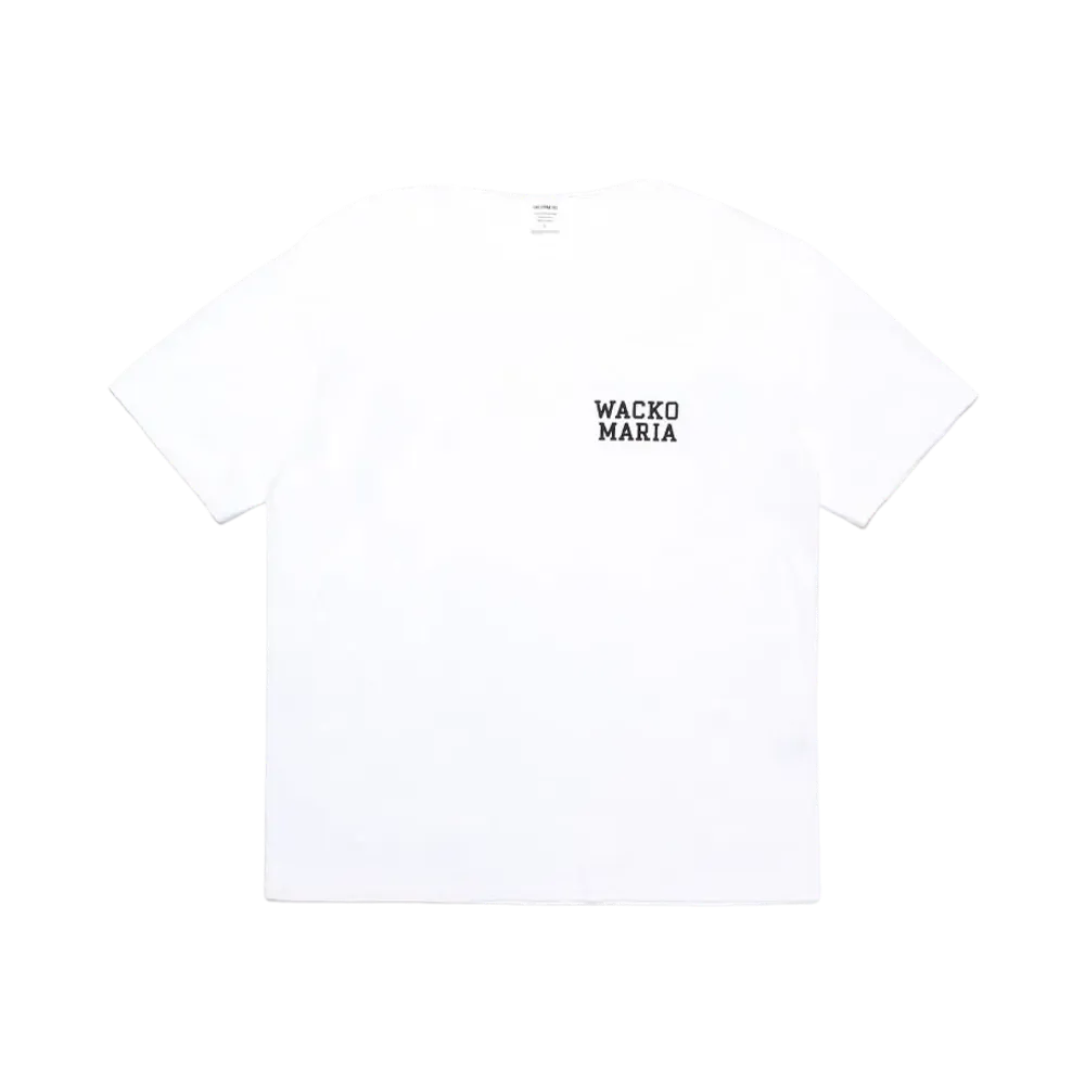 WACKO MARIA Washed Heavy Weight T-Shirt "White"