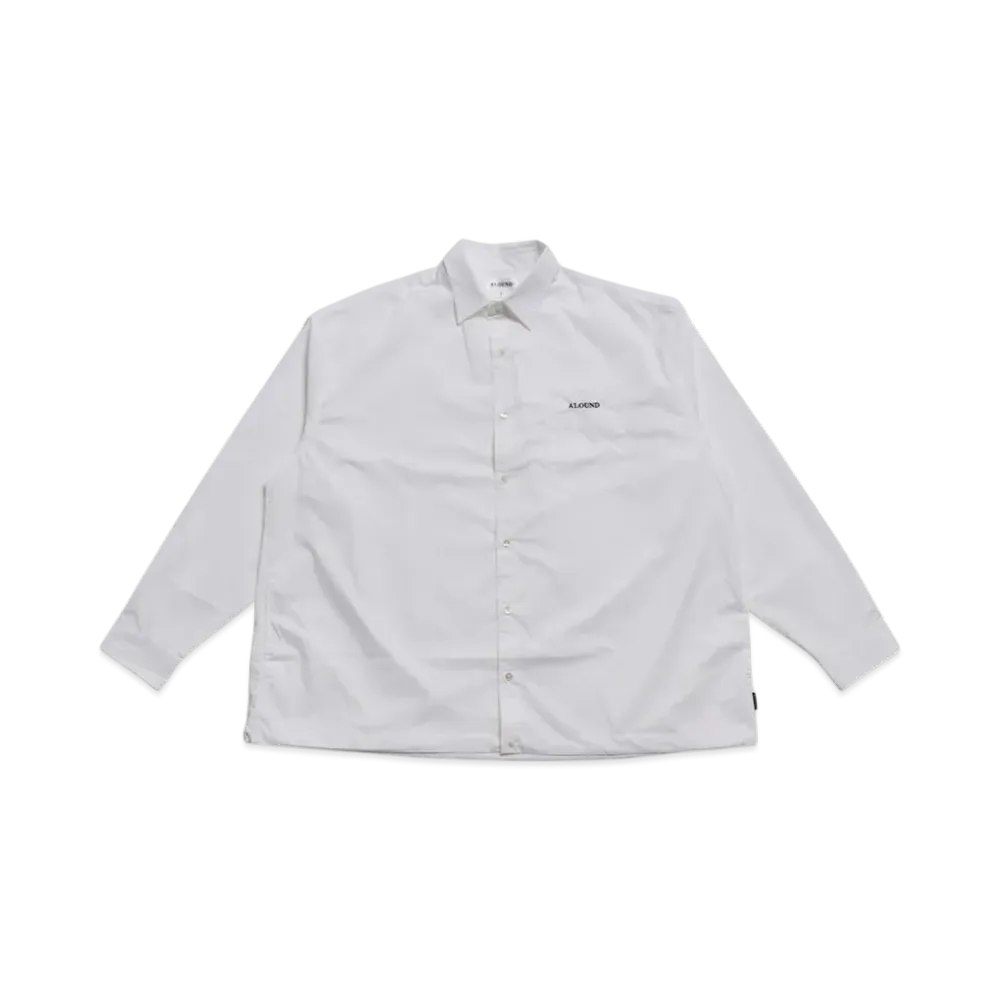 ALOUND Oversized Widebox Shirts "White"