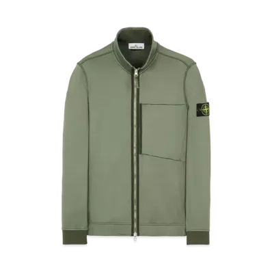 Stone Island 63947 COTTON NYLON FLEECE "Sage Green"