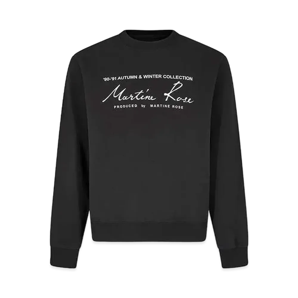 MARTINE ROSE Classic Crew "Black"
