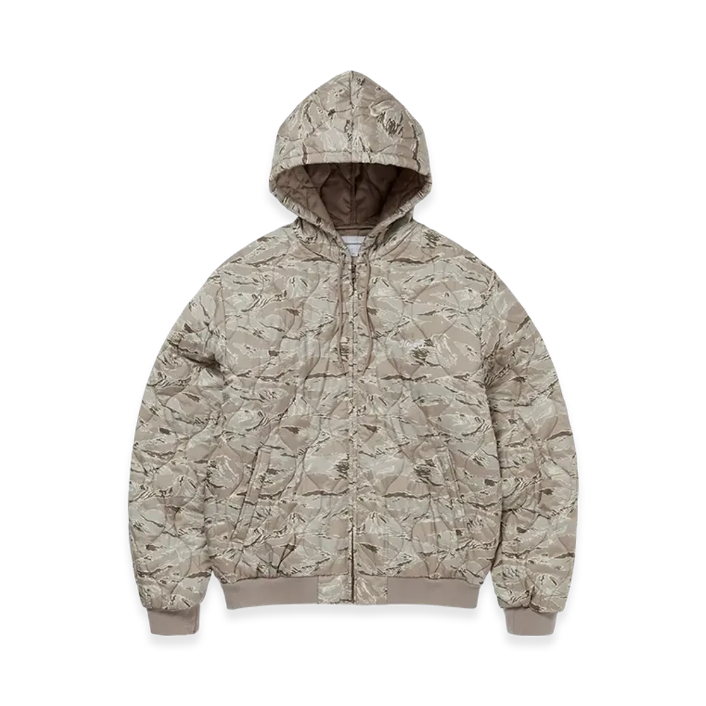 thisisneverthat Quilted Hooded Jacket "Beige"