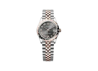 ROLEX Datejust 31mm Oystersteel & Everose Gold Diamond 278341RBR "Slate"