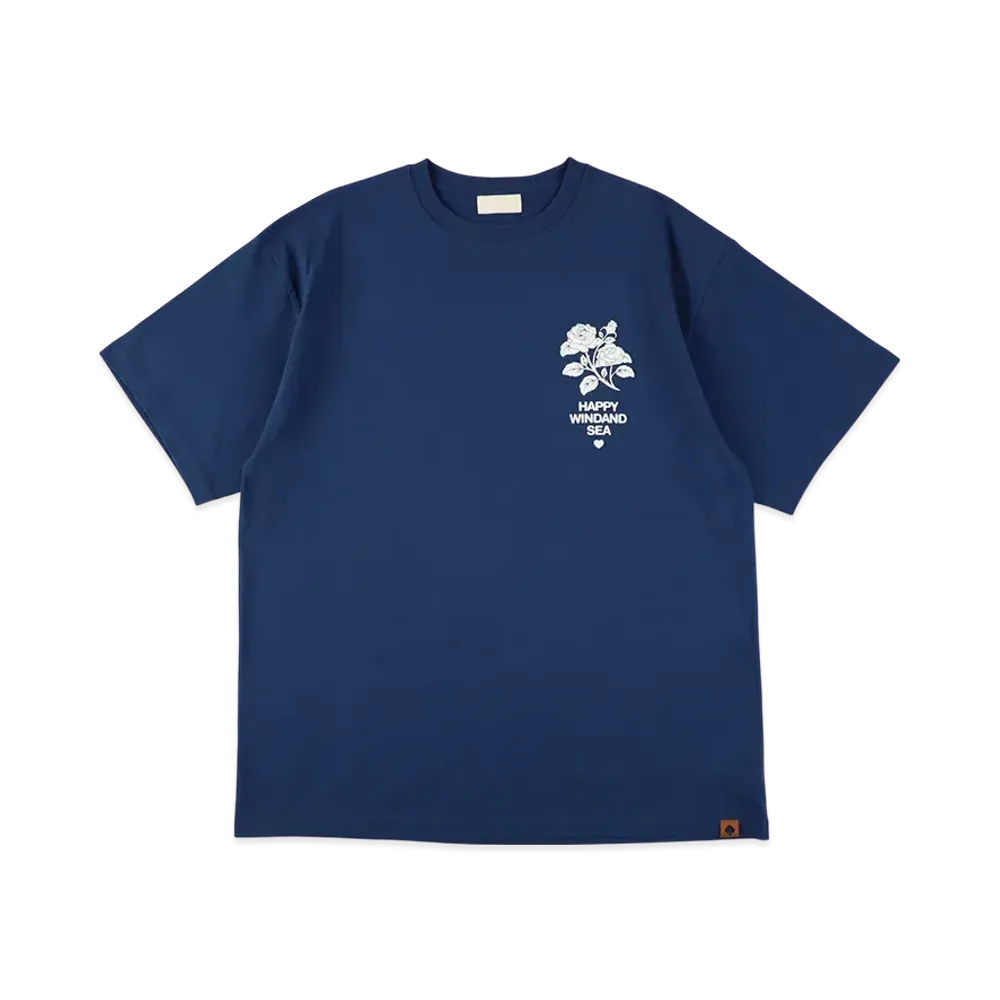 WIND AND SEA Rose Tee "Navy"