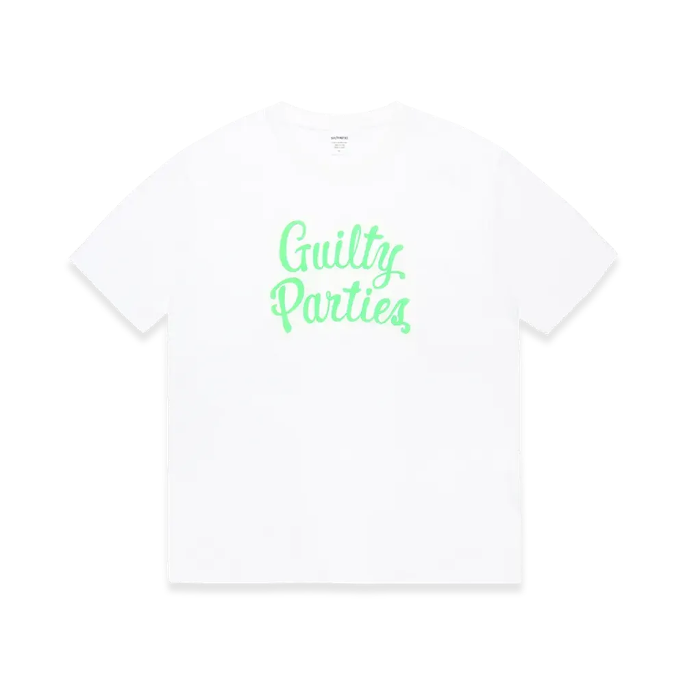 WACKO MARIA Washed Heavy Weight T-Shirt "White/Green"