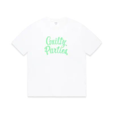 WACKO MARIA Washed Heavy Weight T-Shirt "White/Green"
