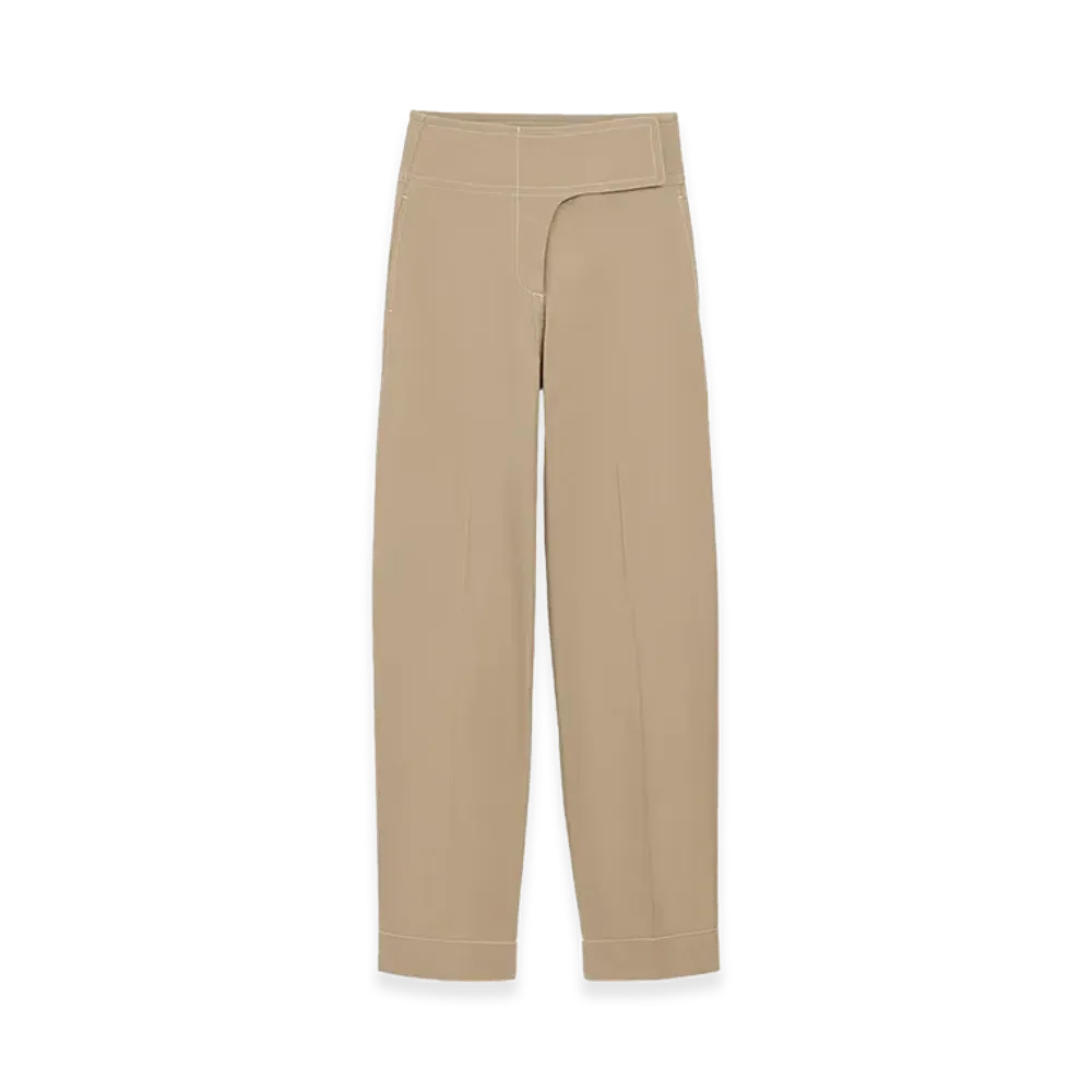 AMI PARIS Women's Trousers "Beige"