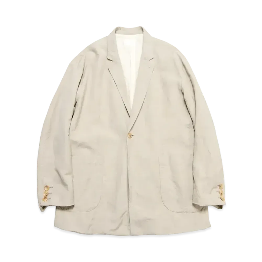 SOPHNET. Linen Wool Relax Fit 1Button Blazer "Beige"