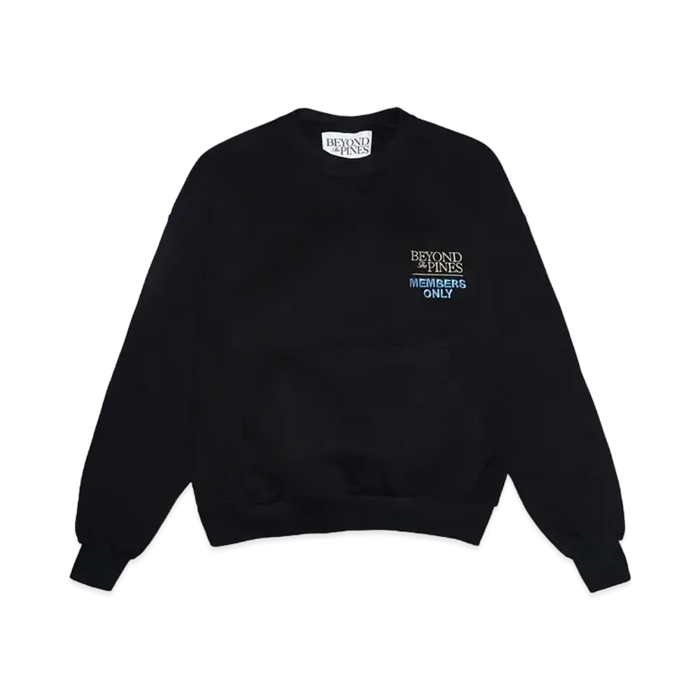 BEYOND the PINES SELF CARE CREWNECK 2 "BLACK/BLUE"