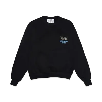 BEYOND the PINES SELF CARE CREWNECK 2 "BLACK/BLUE"