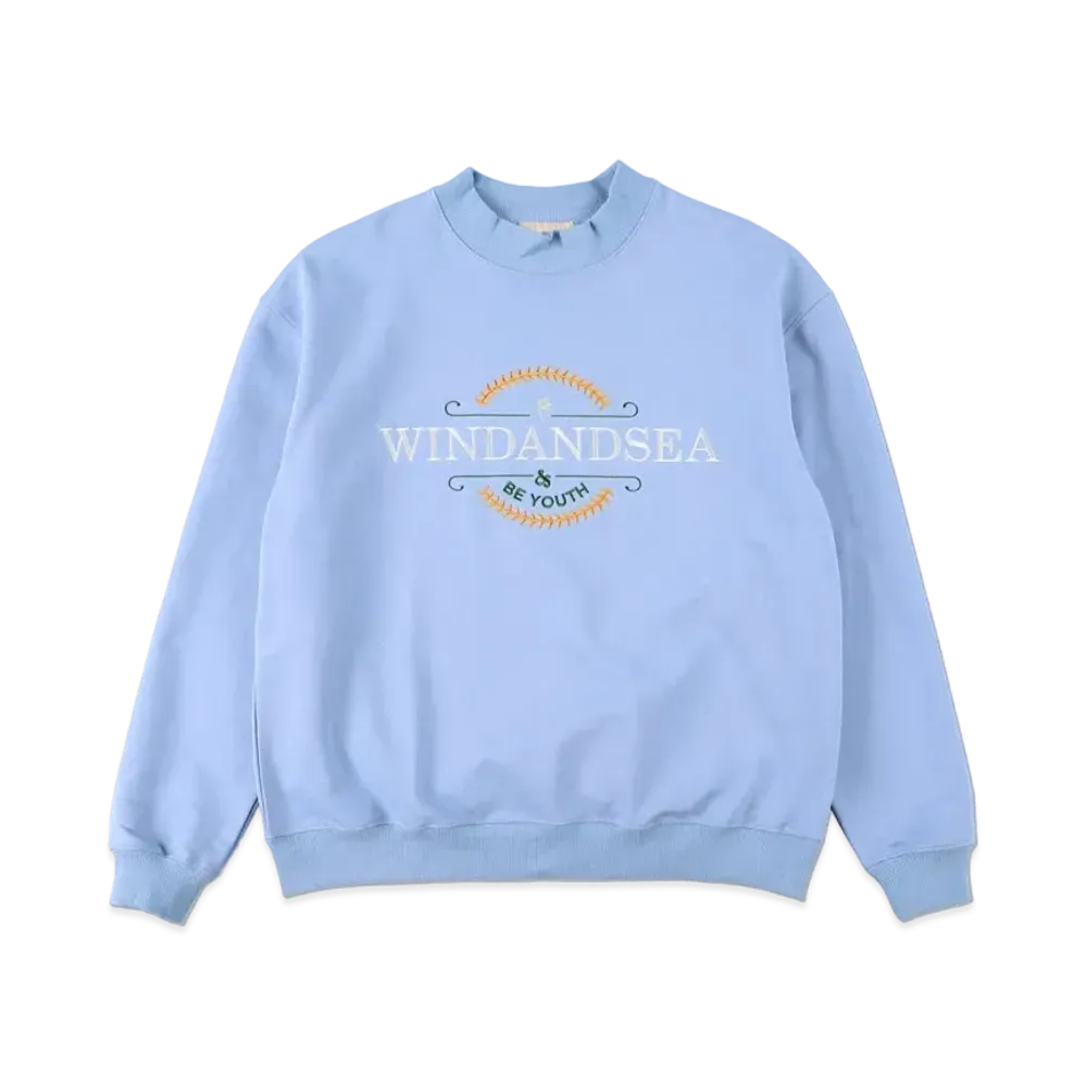 WIND AND SEA (BE YOUTH TOWN) CREW NECK "L.Blue"
