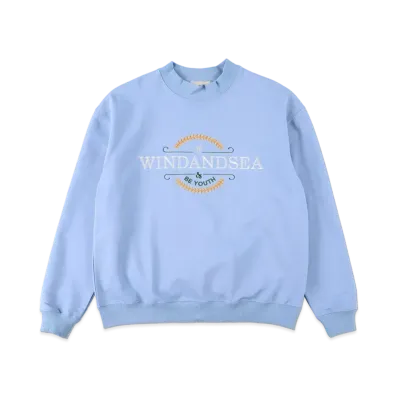 WIND AND SEA (BE YOUTH TOWN) CREW NECK "L.Blue"