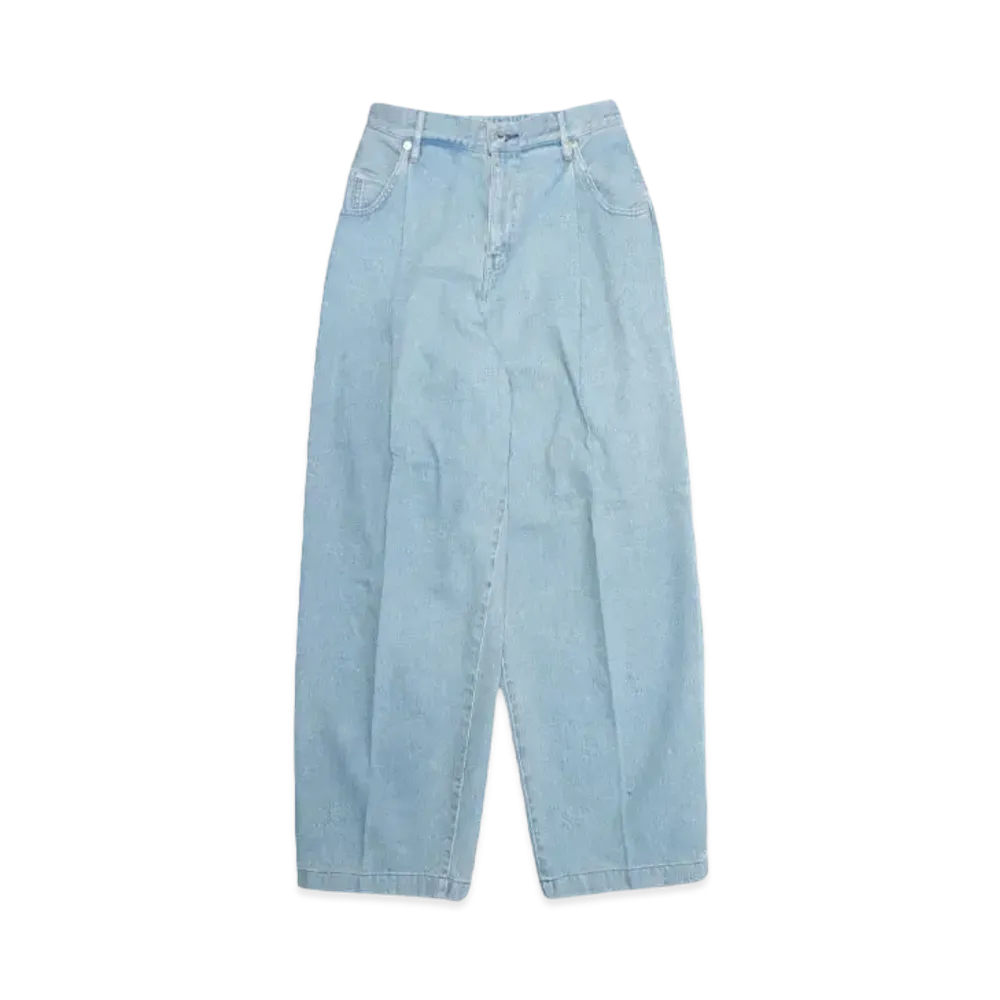 NEONSIGN Wide denim slacks "Used" "INDIGO USED"