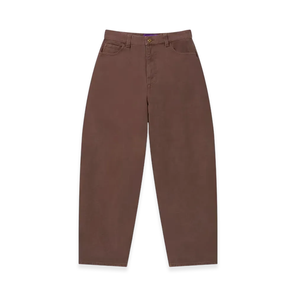 BlackEyePatch Dragons Embroidered Washed Baggy Pants "Brown"
