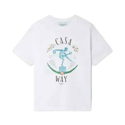 Casablanca Statue En Marbre T-Shirt "White"