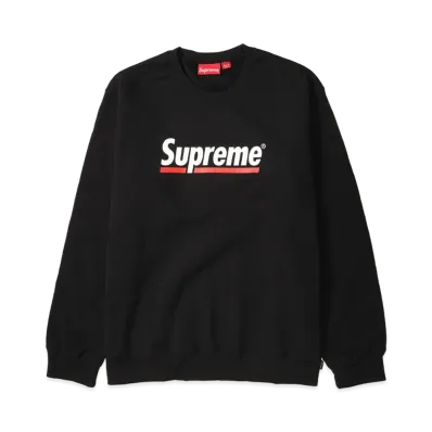 Supreme Underline Crewneck "Black"