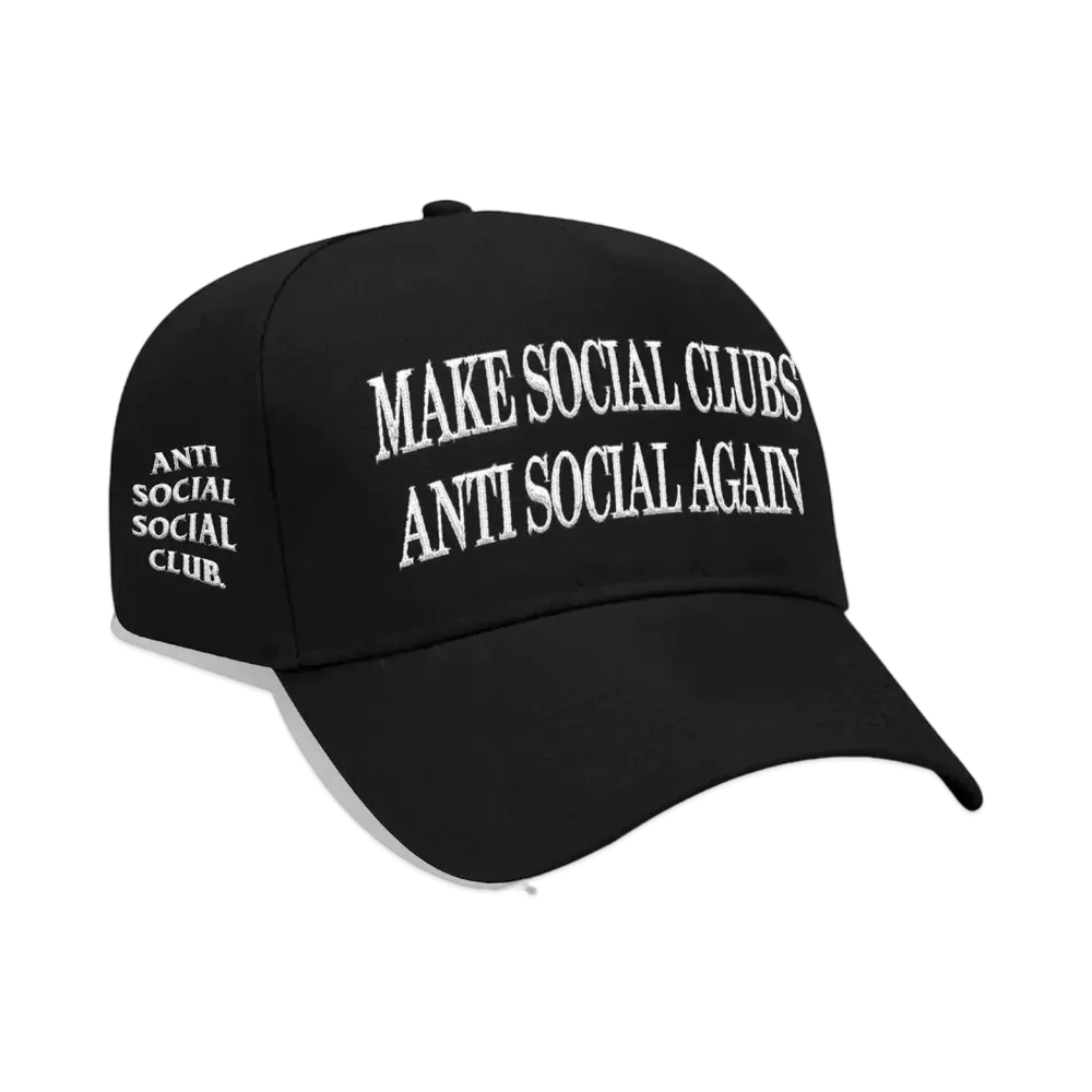 ANTI SOCIAL SOCIAL CLUB Double Hater Cap "Black"