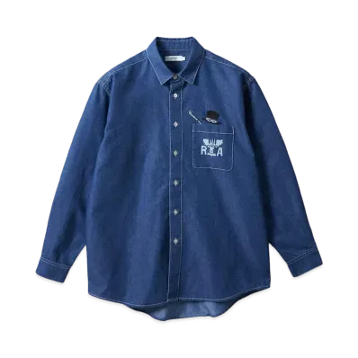 graniph x ONE PIECE Brothers Loose Fit Denim Shirt "Blue"