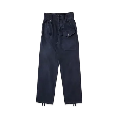 visvim CORONEL PANTS DMGD "Navy"