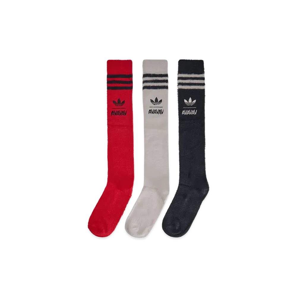 adidas x Avavav Socks "Chalk Pearl/Black/Better Scarlet"