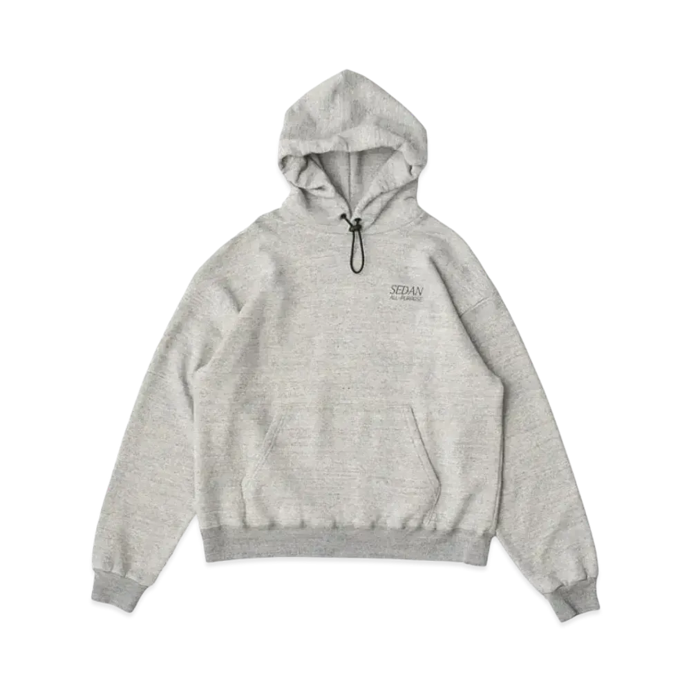 SEDAN ALL-PURPOSE OG Logo Elastic Cord Hoodie "Mix Grey"